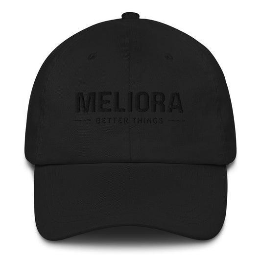 Meliora Basics Embroidered Hat | Black Out